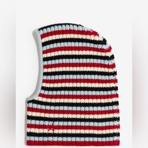 H&M Perfect Moment Striped Balaclava - Red, Blue, Black, White